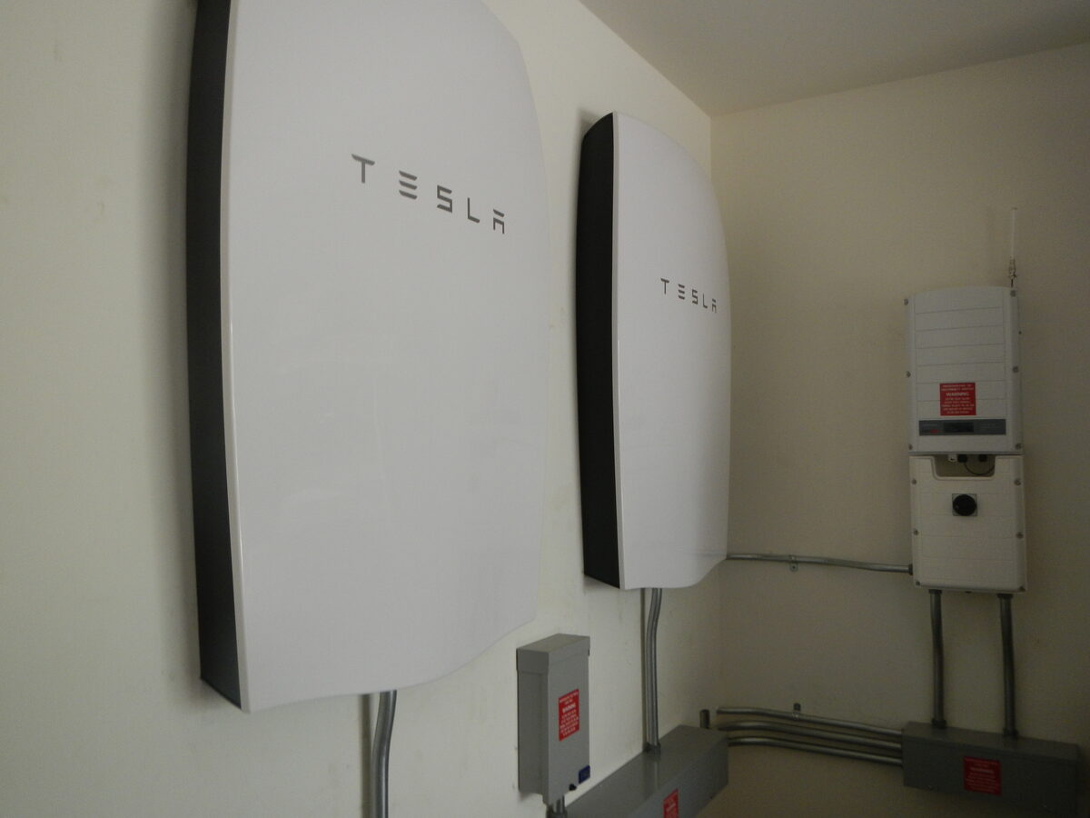 Tesla Powerwall battery storage installation in Hawaii
